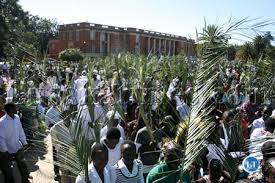 Christians on Palm Sunday