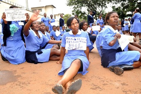 Nurses on strike