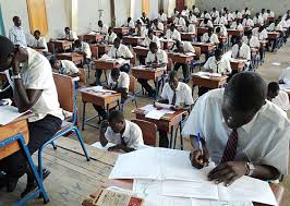 Pupils sitting exams