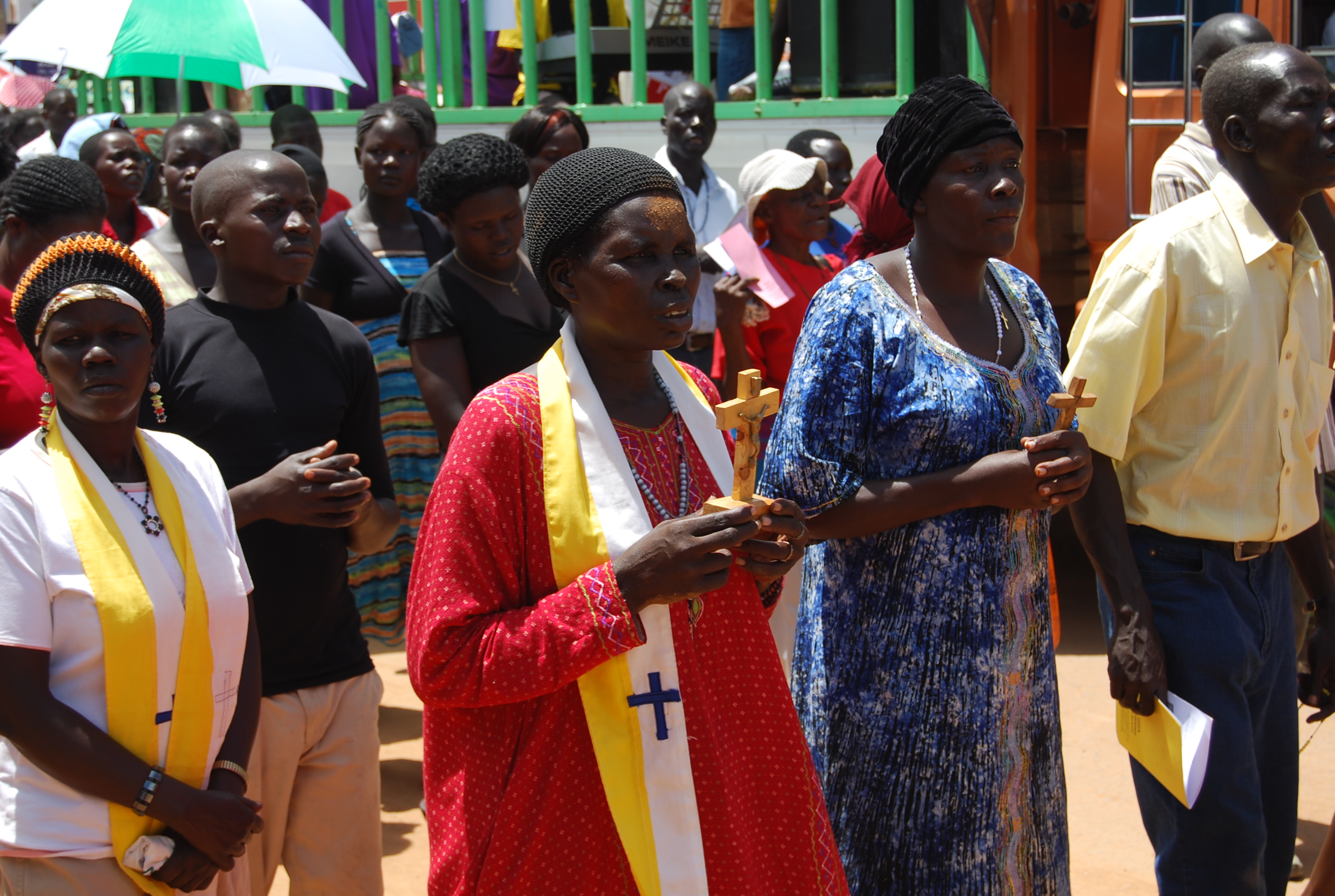 Christians take part in the Way of the Cross