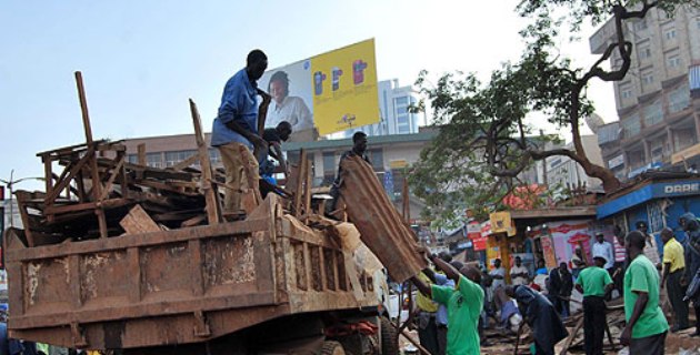 Lady Grieves as KCCA Demolishes more Buildings