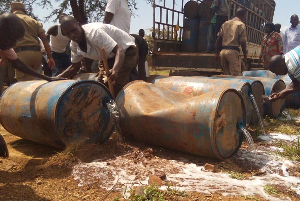 Over 1000 litres of Waragi Impounded