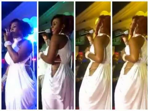 PHOTO: Birthday girl Desire Luzinda flashes undies in UK