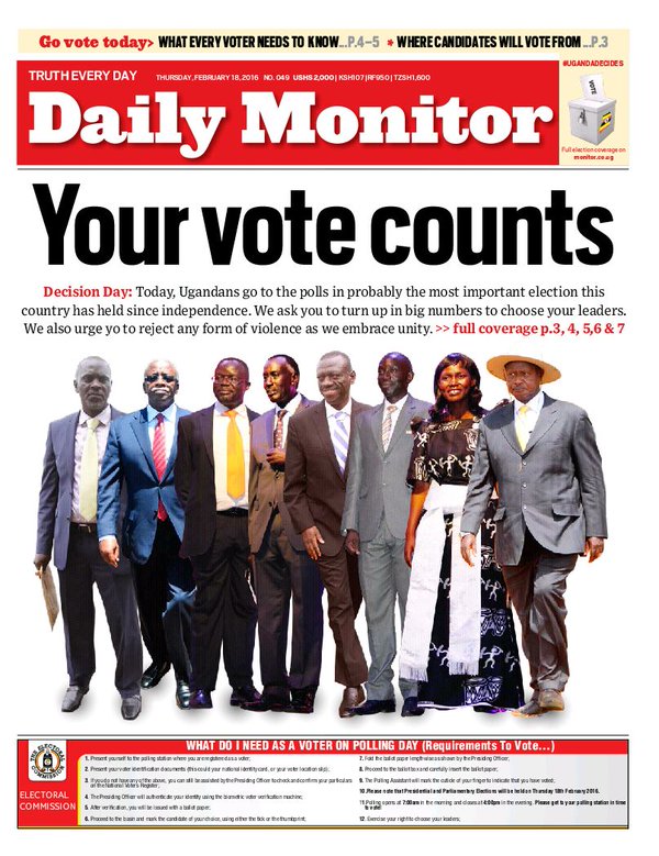 Uganda Decides Today