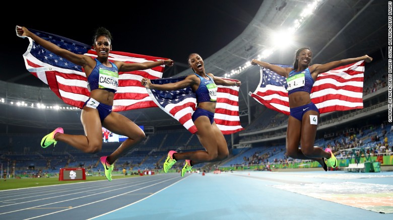 US women make it 1-2-3 at Rio in 100m hurdles