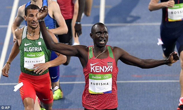 #Rio2016 David Rudisha Retains 800m Olympic Gold & title with stunning performance.