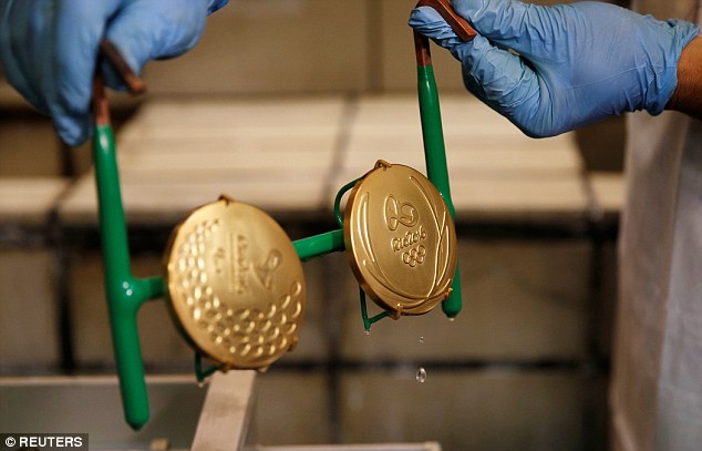 An Olympic medal is worth glory & fame but not that much money because its just 1.2% gold