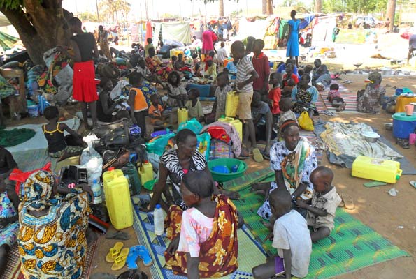 South Sudanese refugees sheltering in neighbouring countries passed the 1 million mark