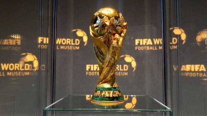 World cup trophy arrives today