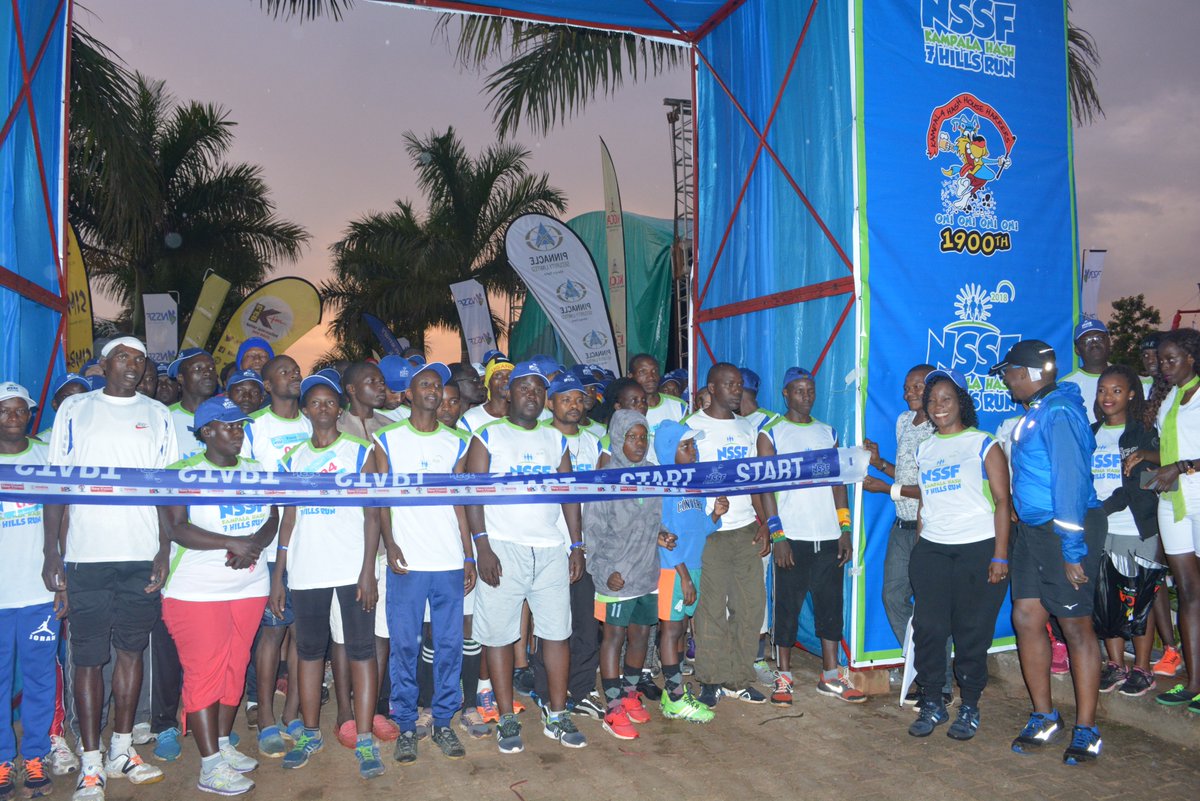 Hundreds turn up for the NSSF Kampala 7 Hills Run