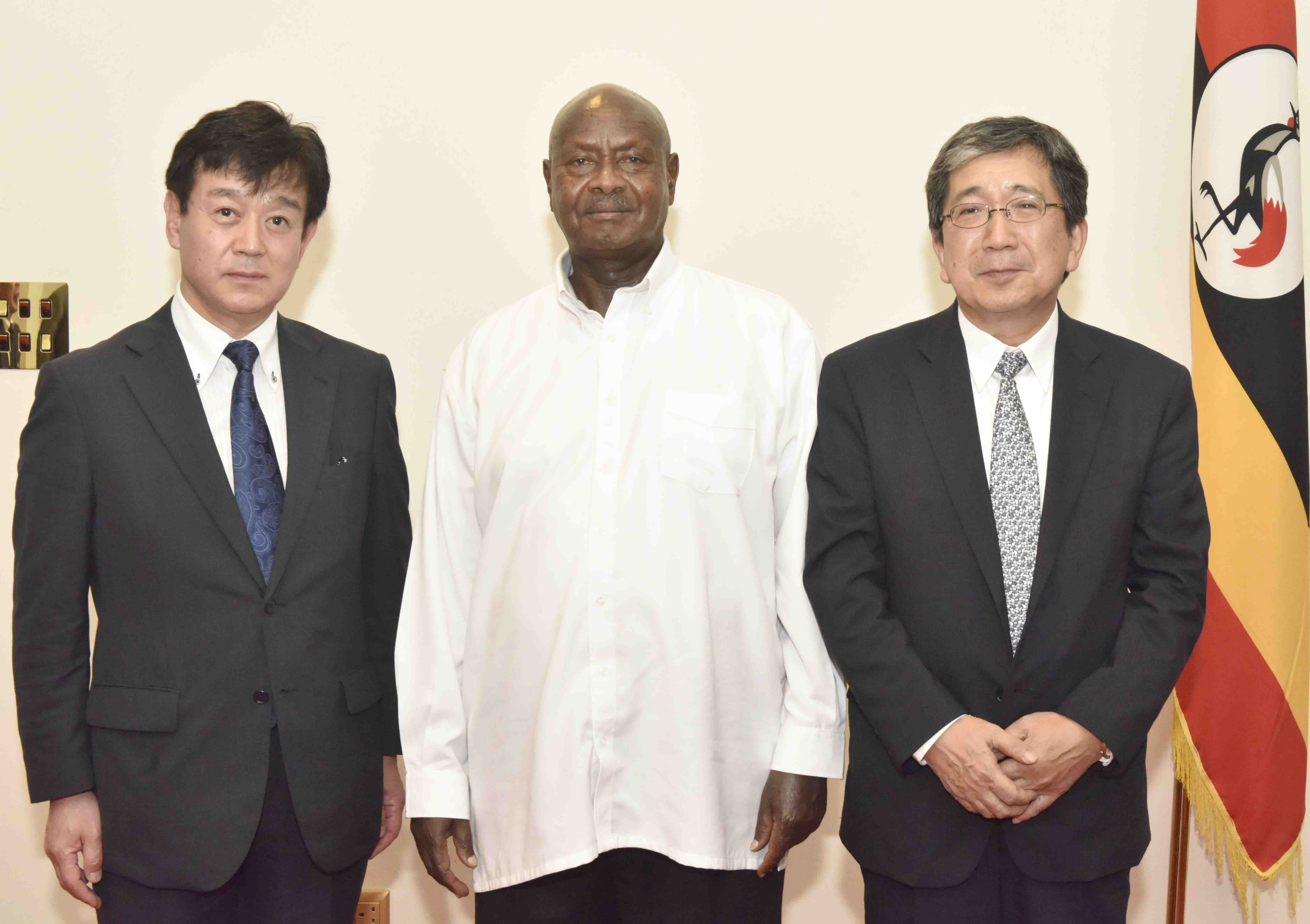 President commends Japan for supporting Uganda