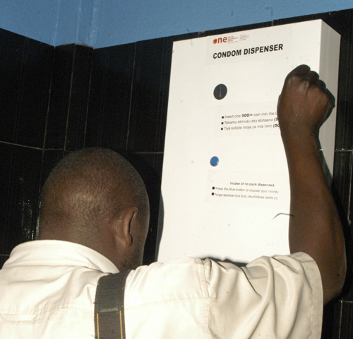 UPDF install over 100 condom dispensers to minimize spread of HIV/AIDS among its officers