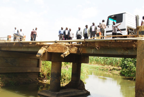UNRA diverts motorists following heavy rains that have left bridges submerged