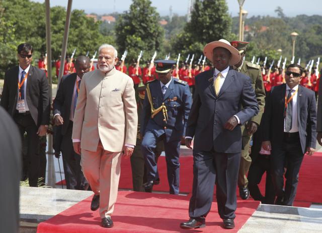 India’s premier Modi pledges support for Uganda