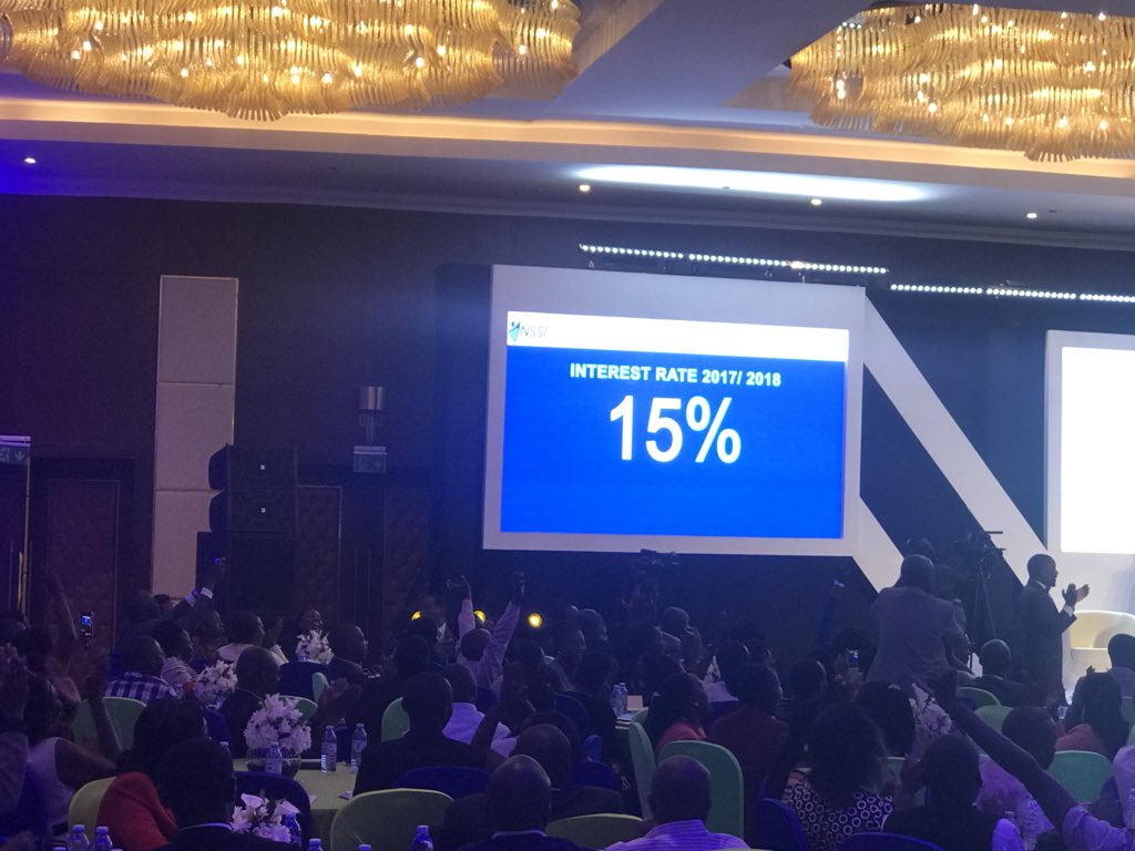 NSSF announces 15% interest rate
