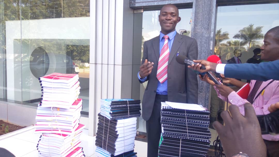 Mabirizi files truck full of record of appeal documents