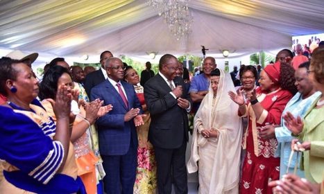 President Ramophasa hails Uganda at his son’s ‘Kuhingira’