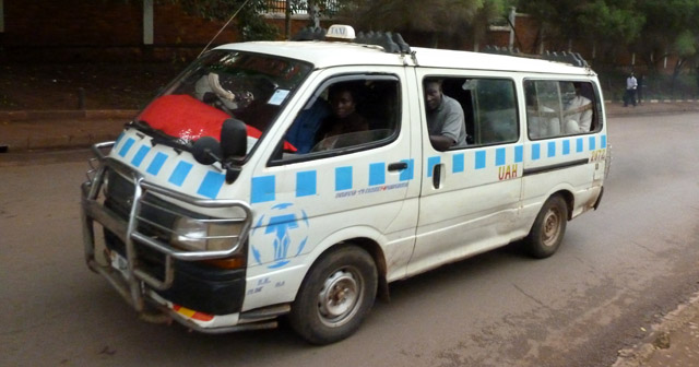 People in taxi parks affected by too much heat