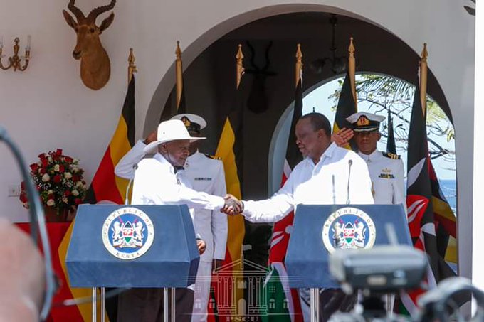 Museveni meets Kenyatta in Mombasa