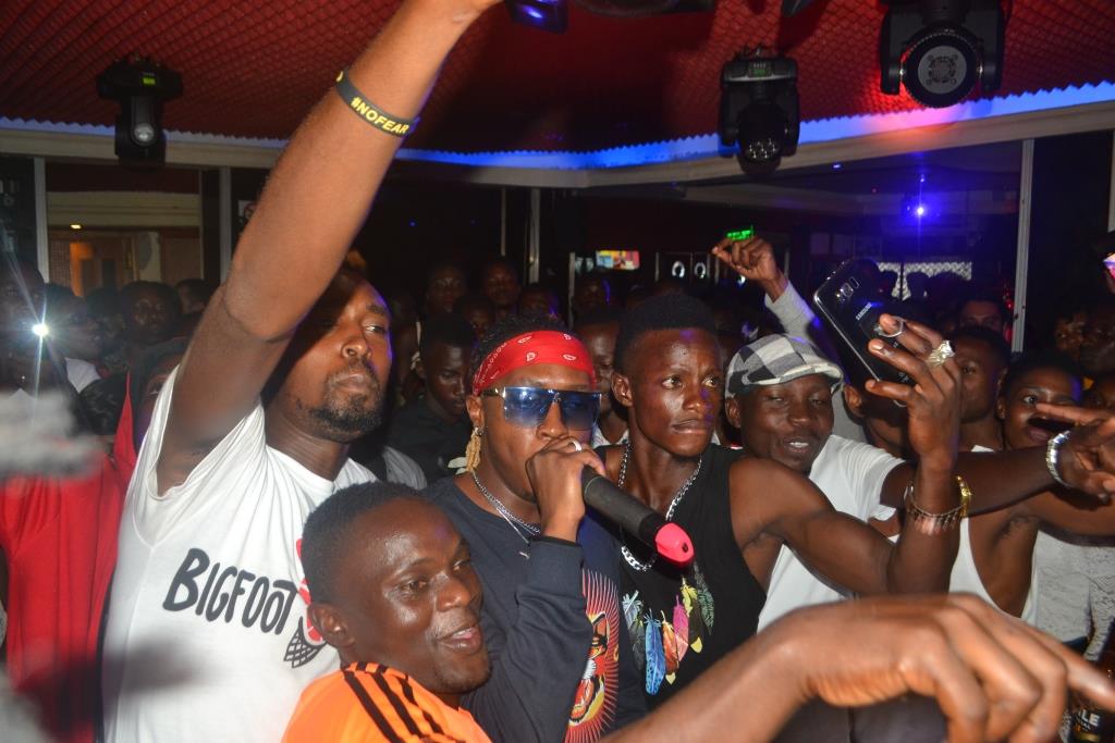 KFM fans party with presenters and singer Bennie Gunter