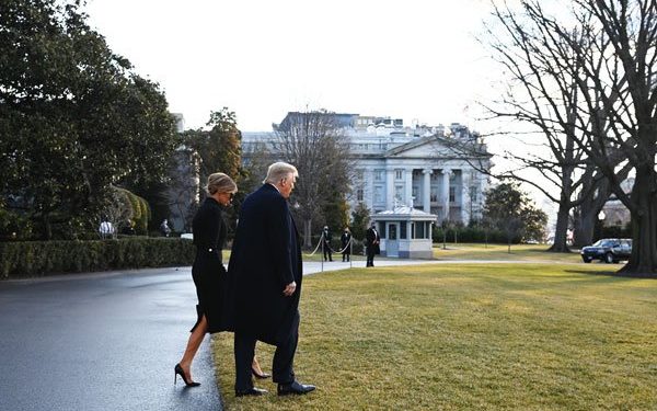 Trump leaves White House, skipping Biden inauguration