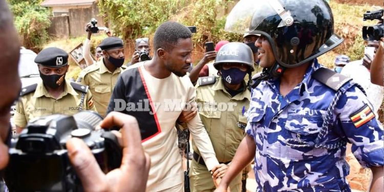 Bobi Wine arrested on his way to petition Gen Muhoozi over his detained supporters