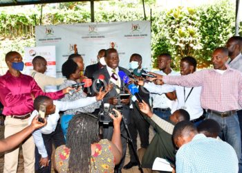 Panic as ‘professor’ attacks Kasaija at media centre