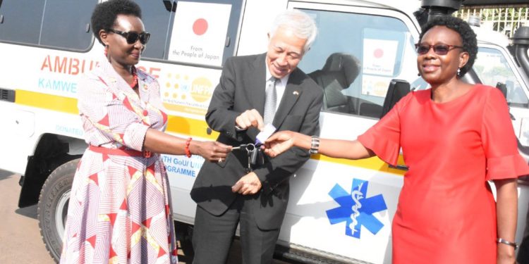 UNFPA-Uganda donates ambulances to MOH
