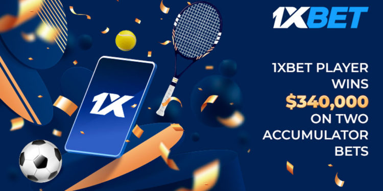 1xBet player wins almost $350,000 on two accumulator bets