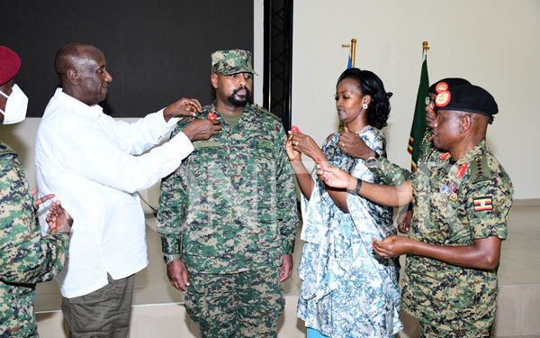 Gen Muhoozi hands over office to Lt Gen Kayanja