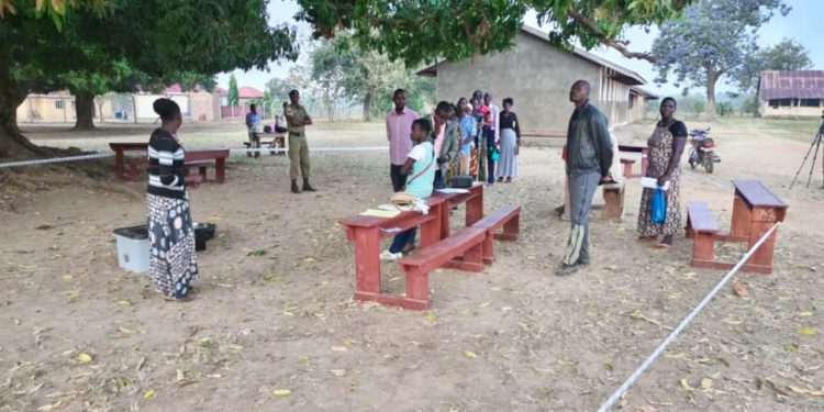 Pictorial: Serere voters head to the polls today