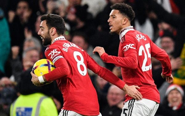Sancho salvages Man Utd draw with managerless Leeds