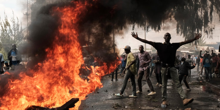Kenya police out in force for opposition protests