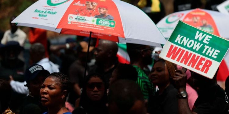 Nigeria’s opposition protests against election results