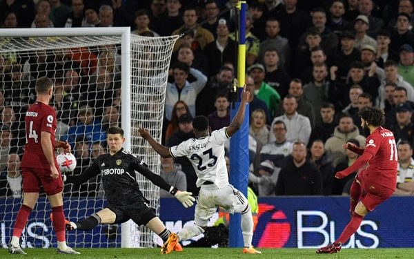 Liverpool hit Leeds for six after controversial Gakpo opener