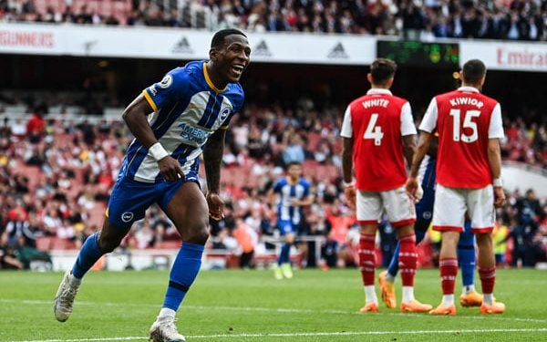 Man City on brink of title after Arsenal rocked by Brighton