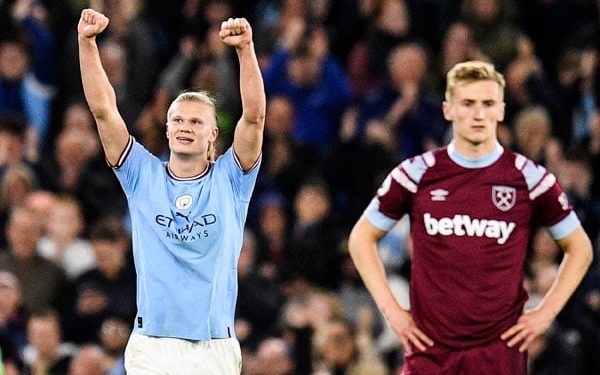 Haaland sets Premier League goal record to put Man City back on top