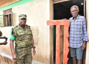 UPDF builds house for 80-year-old man in DRC