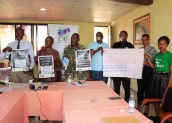 Environmental activists protest Sudhir’s Lake Victoria landfilling