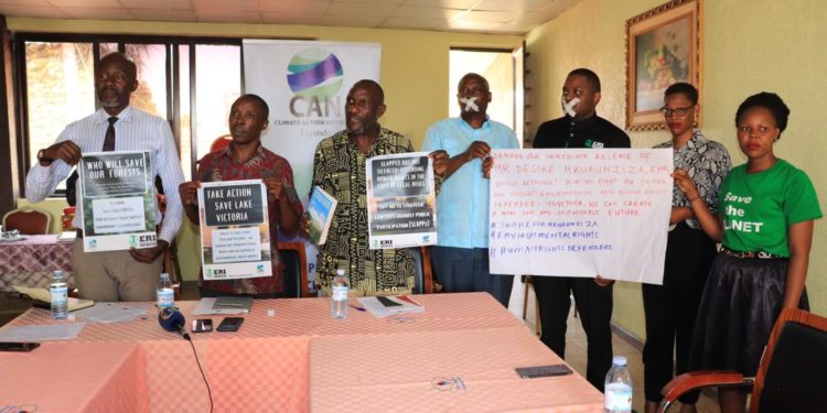 Environmental activists protest Sudhir’s Lake Victoria landfilling