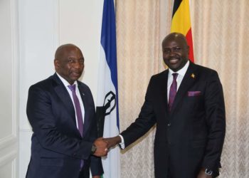 Ambassador Amoru presents credentials to Lesotho Kingdom head