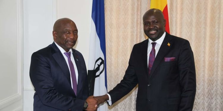 Ambassador Amoru presents credentials to Lesotho Kingdom head