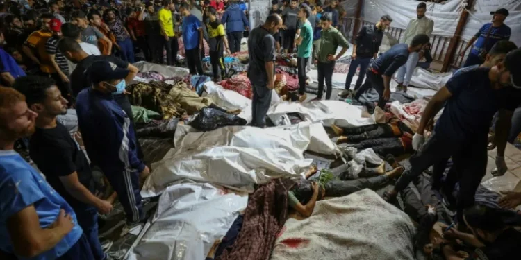 Fury as Gaza hospital blast kills hundreds