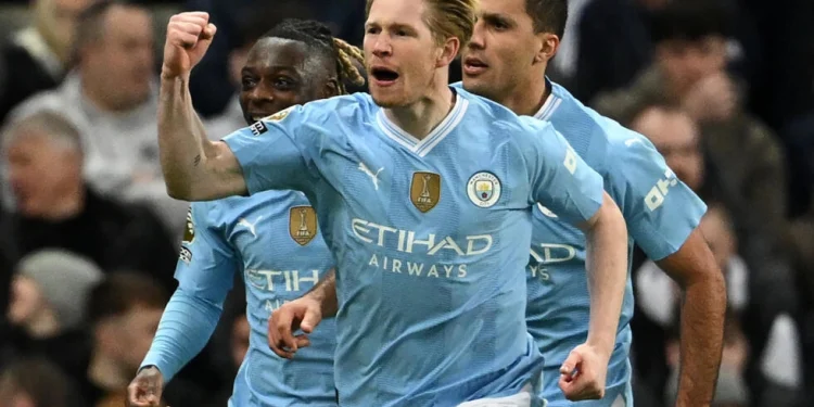 De Bruyne inspires Man City comeback to stun Newcastle, close on Liverpool
