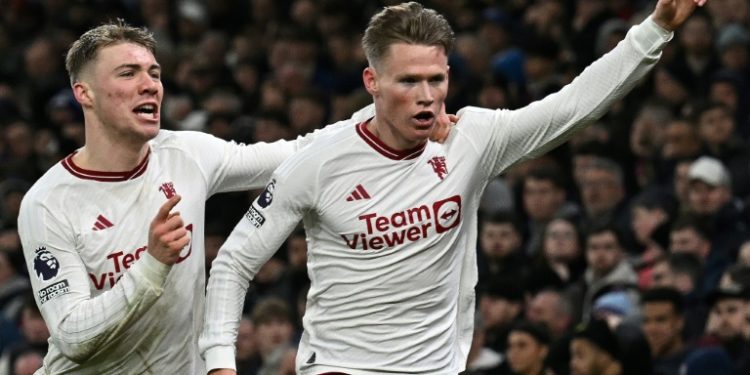 McTominay strikes late as Man Utd sink Villa to boost top four bid
