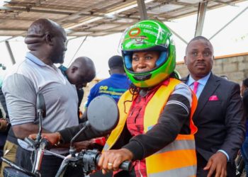 Lukwago launches electric motorcycle charging station