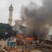 Fire near Gadaffi Mosque explained