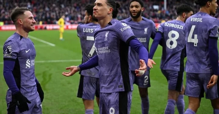 Liverpool strike late to beat Forest