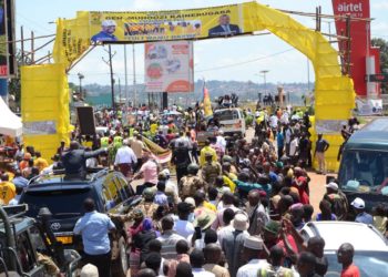 Thousands throng Masaka City to welcome Gen Muhoozi