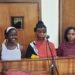 Three women remanded over nude protest